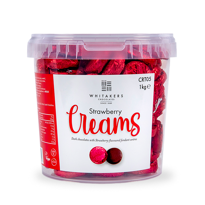 Whitakers Strawberry Fondant Creams 1KG
