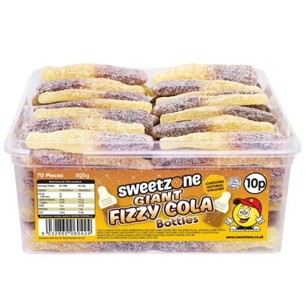 Sweetzone Giant Fizzy Cola Bottles 805G