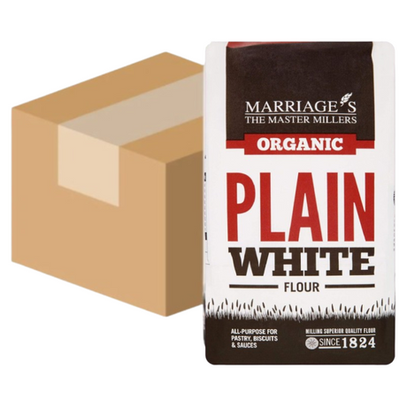Marriage Millers Organic Plain White 1KG (Case of 6)
