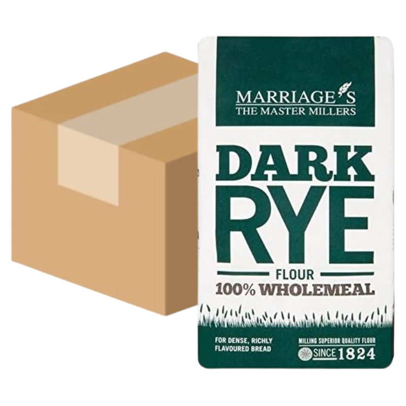 Marriages Millers Dark Rye Flour 1KG (Case of 6)