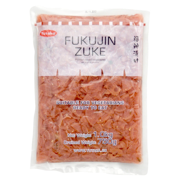 Yutaka Fukujinzuke Pickled Mix Vegetable 1KG (Case of 10)