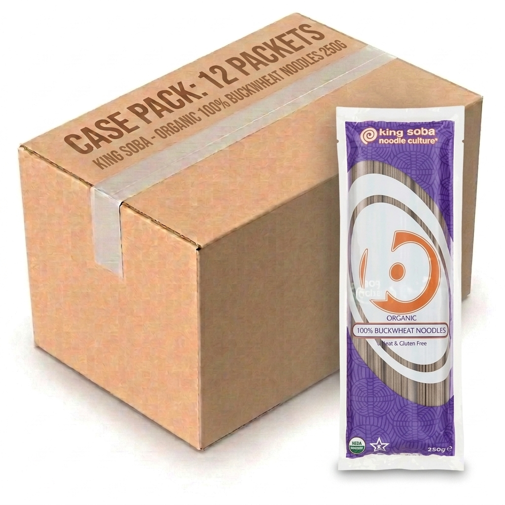 King Soba Organic 100% Buckwheat Noodles 250G (Case of 12)