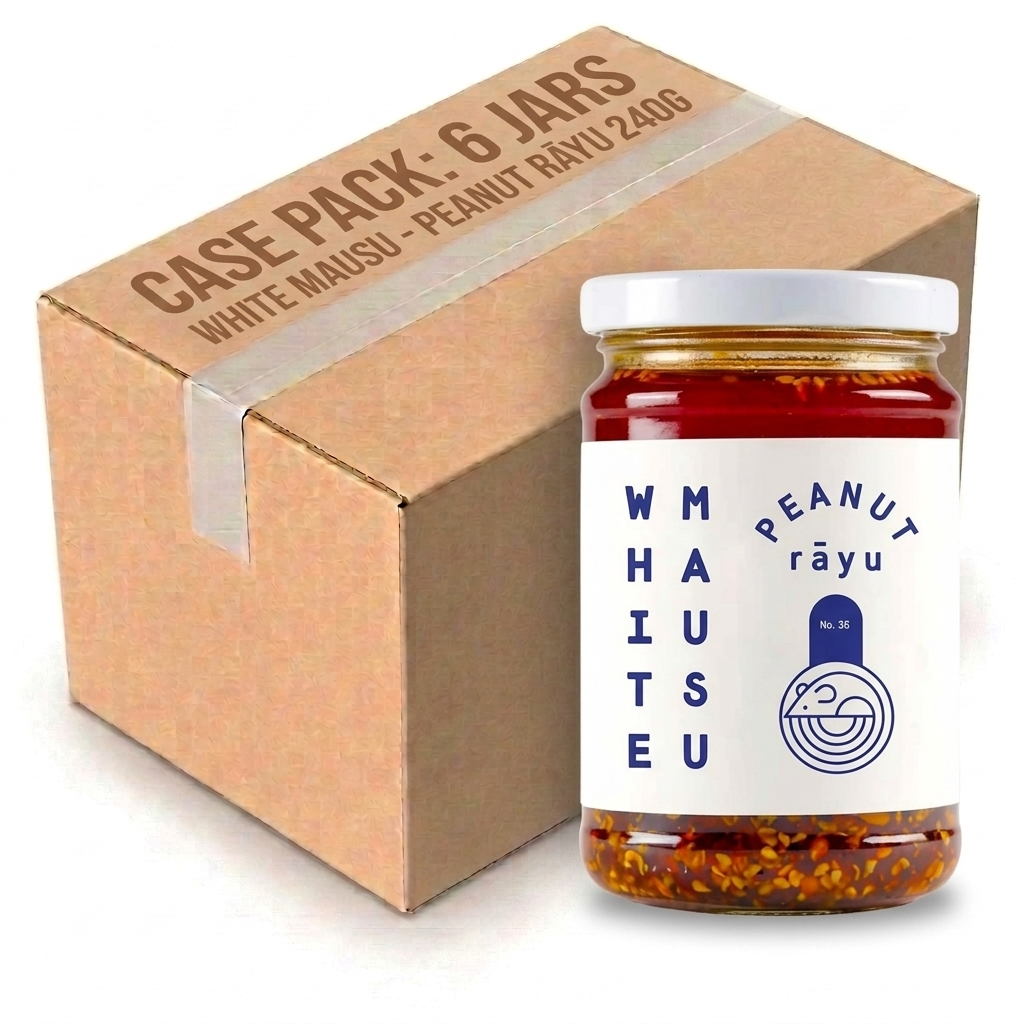 White Mausu Peanut Rayu 240G (Case of 6)