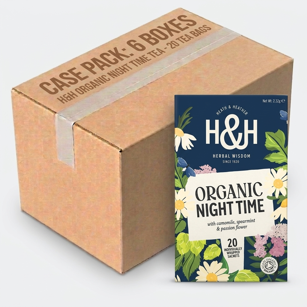 H&H Organic Night Time Tea - 20 Tea Bags (Case of 6)