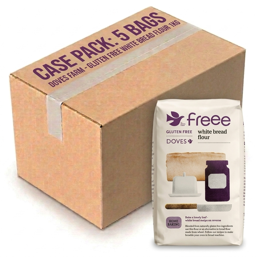 Doves Farm Gluten Free White Bread Flour 1KG (Case of 5)