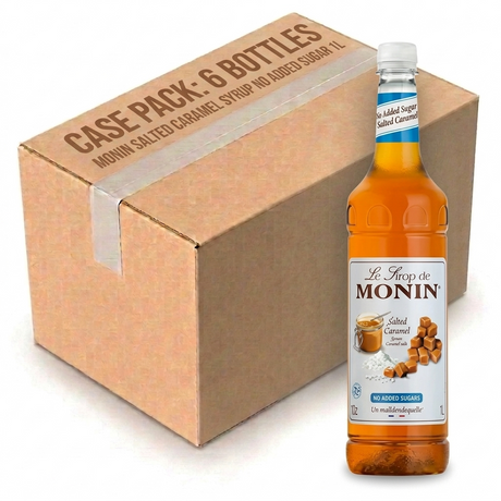 Monin Salted Caramel Syrup No Added Sugar 1L (Case of 6)