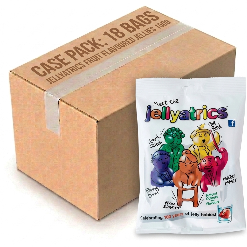 Jellyatrics Fruit Flavoured Jellies 150G (Case of 18)