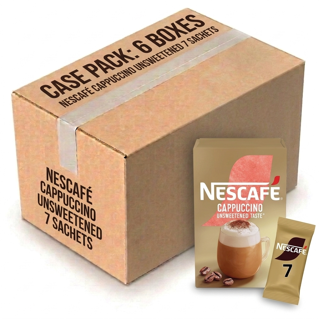 Nescafe Cappuccino Unsweetened 7 Sachets (Case of 6)