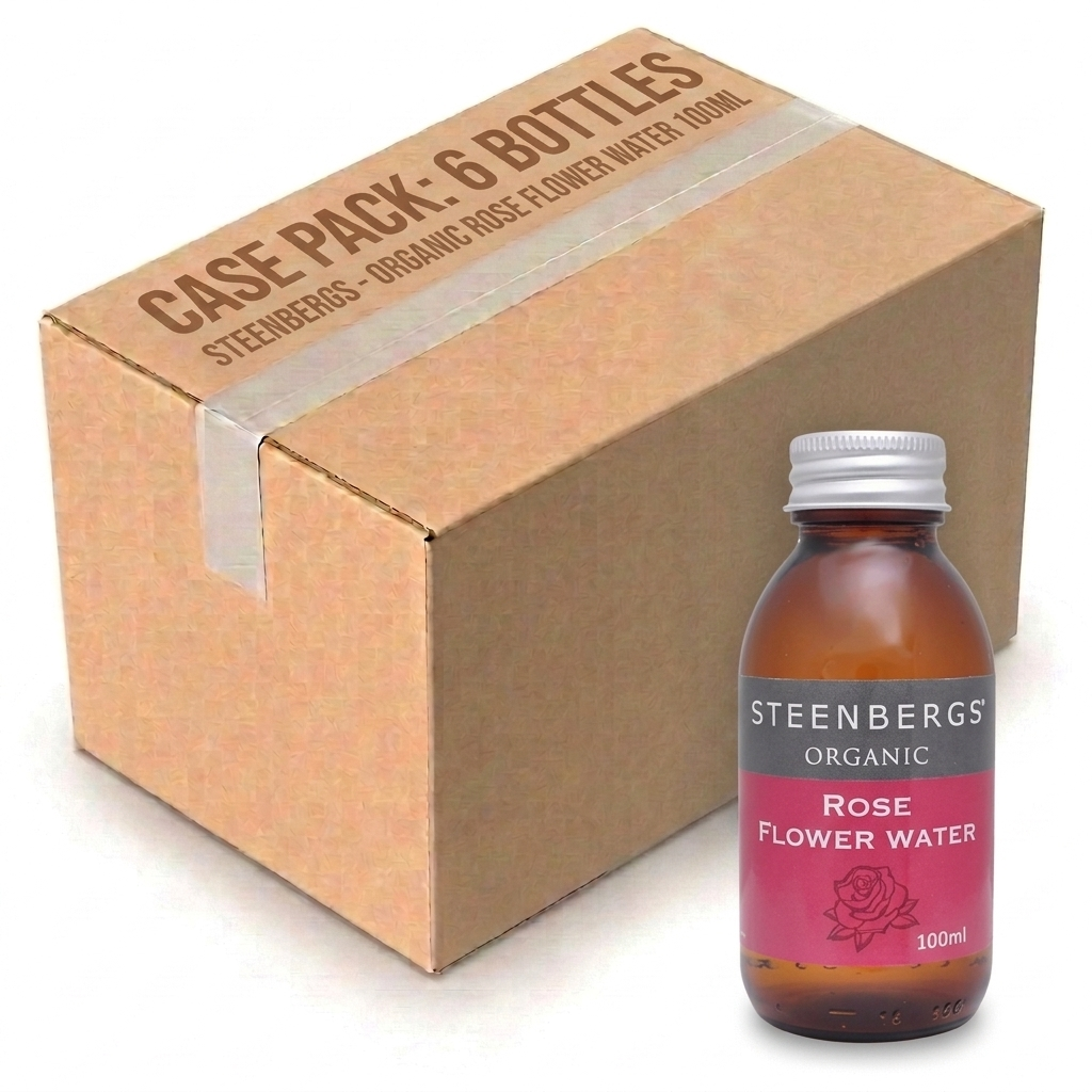 Steenbergs Organic Rose Flower Water 100ML (Case of 6)