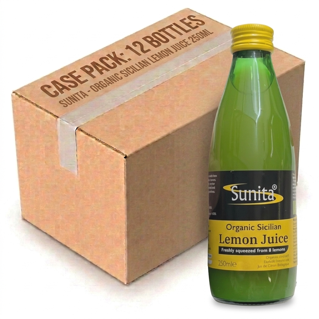 Sunita Organic Lemon Juice 250ML (Case of 12)