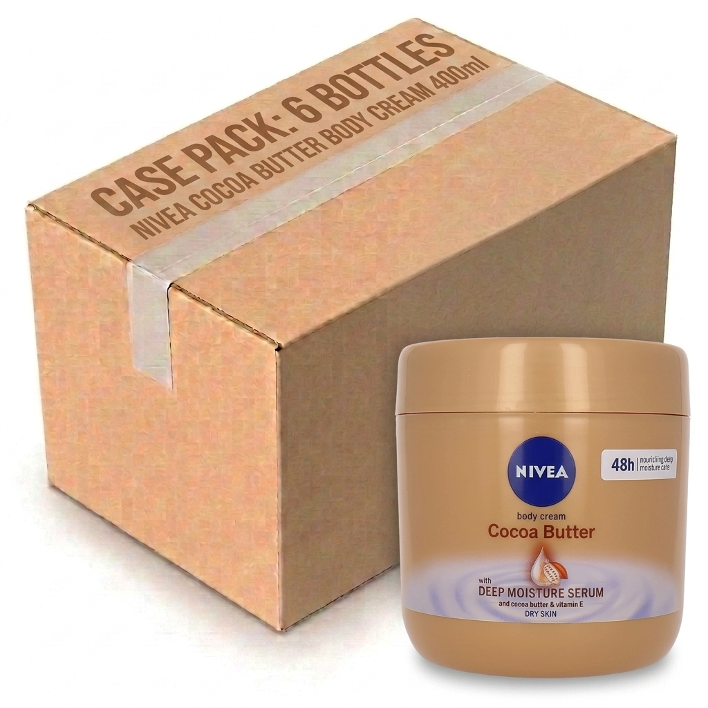 Nivea Cocoa Butter Body Cream 400ML (Case of 6)