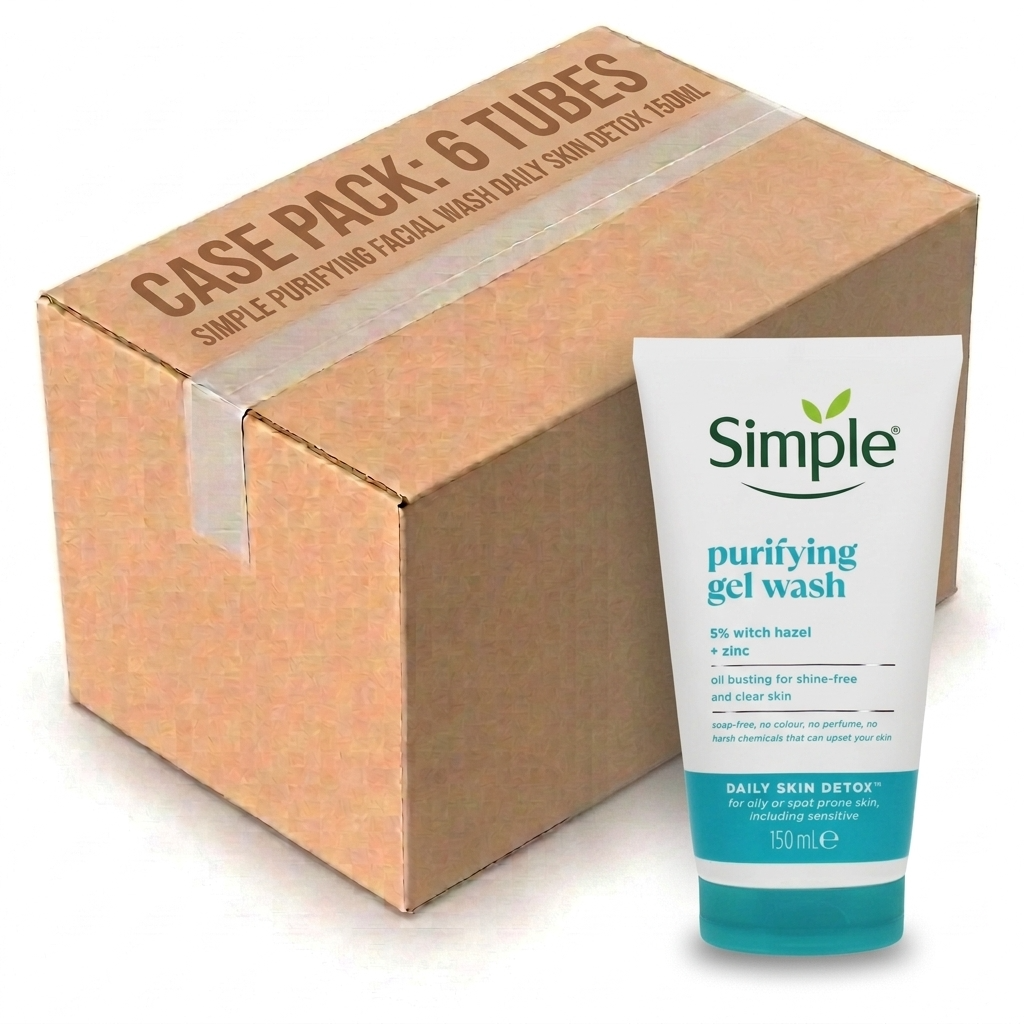 Simple Purifying Facial Wash Daily Skin Detox 150ML (Case of 6)