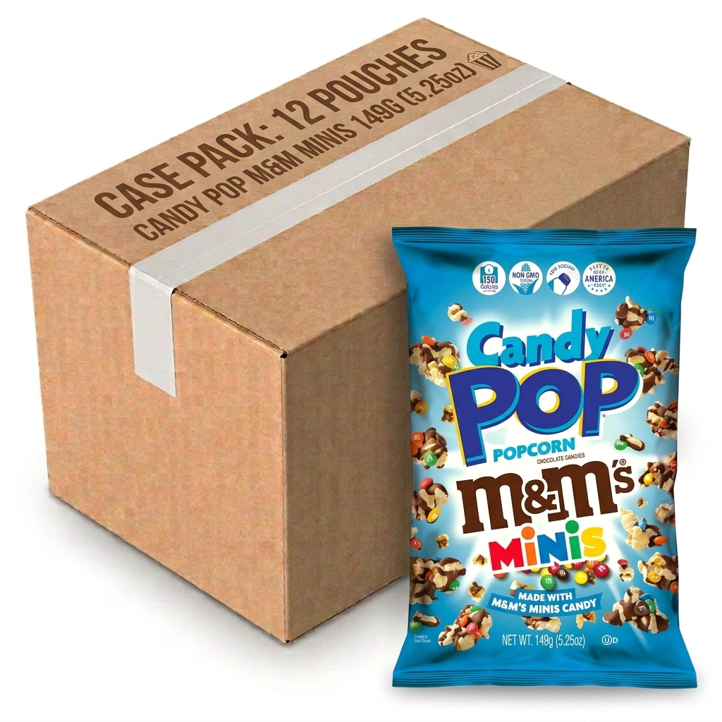 Candy Pop Popcorn M&M Minis 149g (5.25oz) (Case of 12)