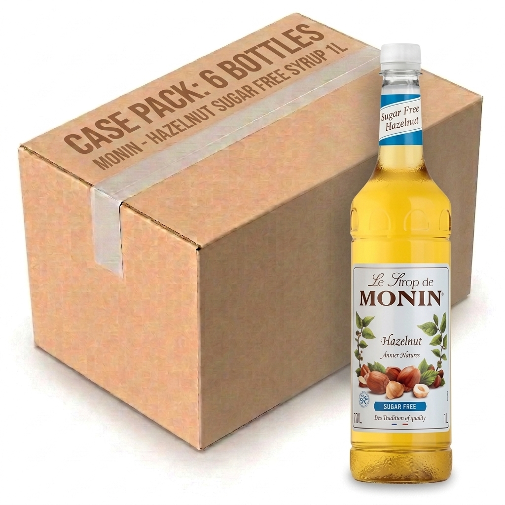 Monin Hazelnut Sugar Free Syrup 1L (Case of 6)