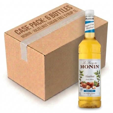 Monin Hazelnut Sugar Free Syrup 1L (Case of 6)