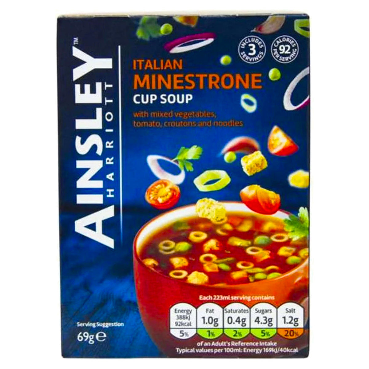 Ainsley Harriott Italian Minestrone Cup Soup 69G