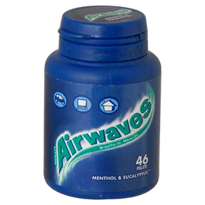 Airwaves Sugar Free Chewing Gum Bottle (Menthol & Eucalyptus) 46Pcs