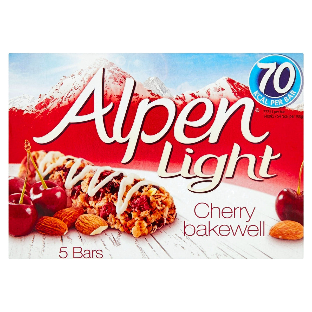 Alpen Light Cherry Bakewell Cereal Bars 5x95g