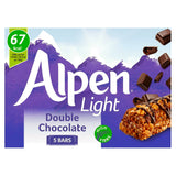 Alpen Light Double Chocolate Cereal Bars 5x95g