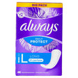 Always Dailies Protect Liners Long 0% Perfume 48s