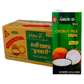 Aroy-D Coconut Milk Tetra Pack 1L (Case of 12)