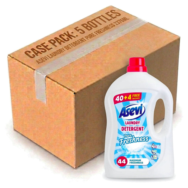 Asevi Liquid Laundry Detergent Pure Freshness (44 Wash) 2376ML (Case of 5)