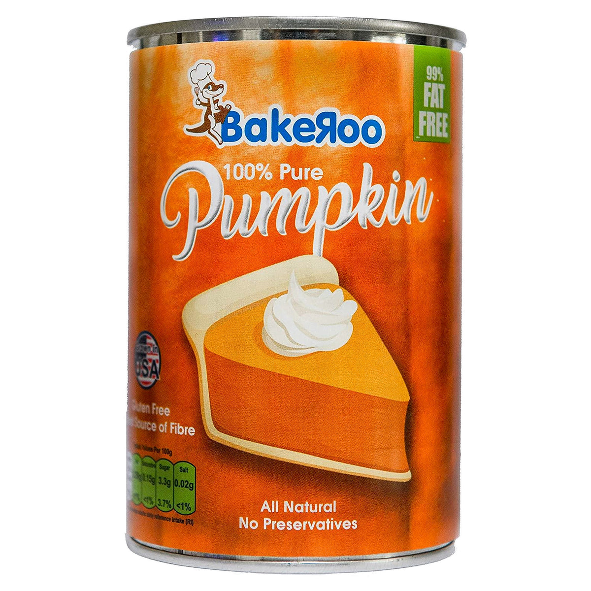 Bakeroo 100% Pure Pumpkin 425G (15Oz)