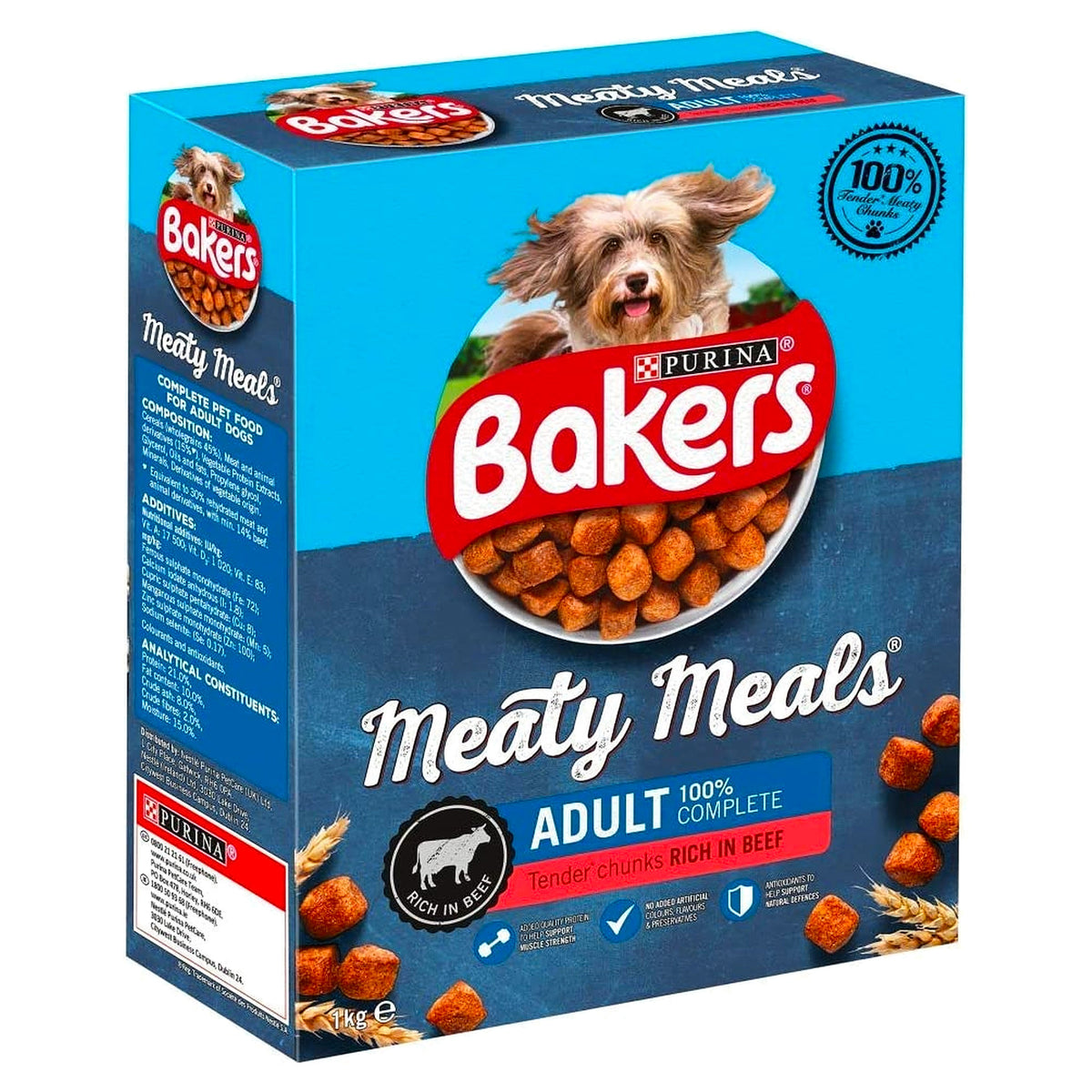 Bakers Meaty Meals Adult Beef 1kg