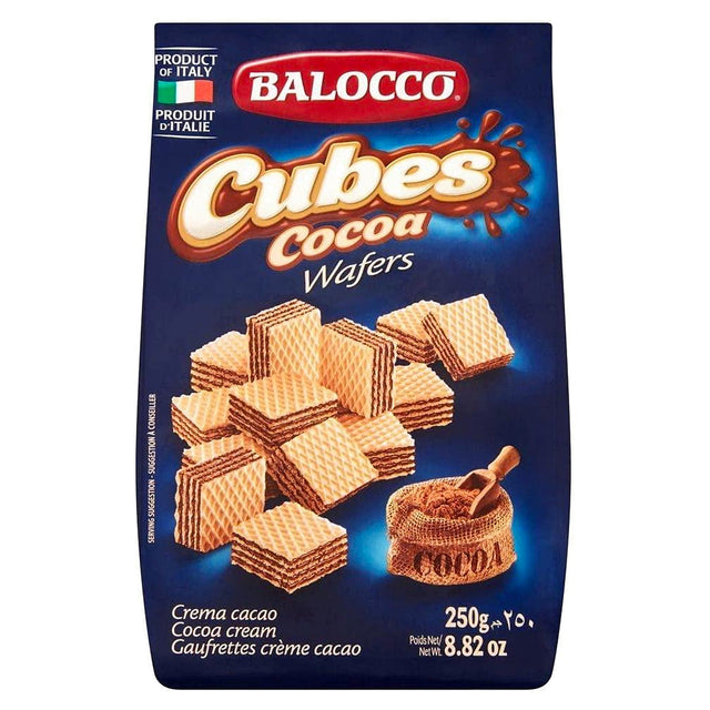 Balocco Wafers - Cubes Cocoa 250G