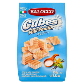 Balocco Wafers - Cubes Milk Vanilla 250G