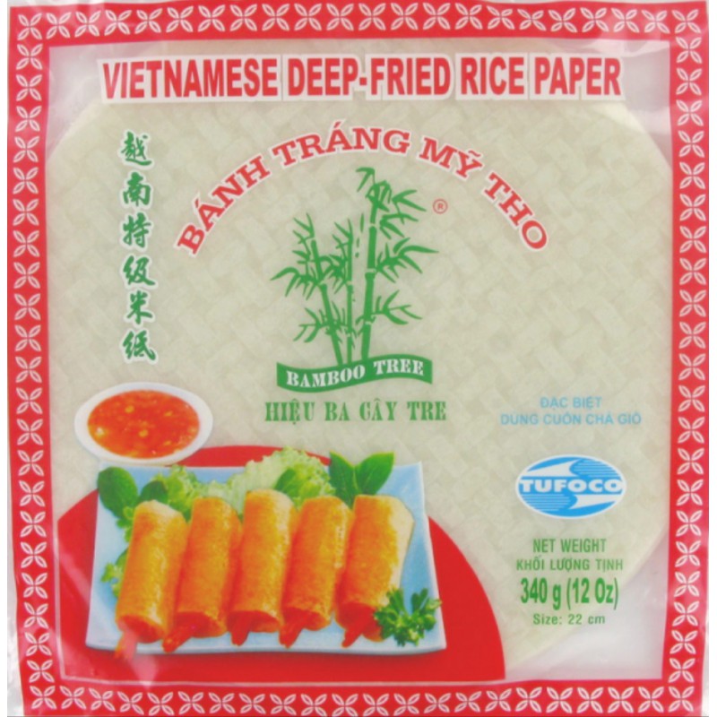 Bamboo Tree Fried Rice Paper 22cm 340G (Case of 44)