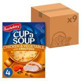 Batchelors Cup A Soup Chicken & Vegetable With Croutons 4 Pack 110G (Case of 9)