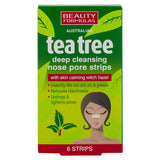 Beauty Formulas Tea Tree Nose Pore Strips 6s