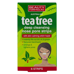 Beauty Formulas Tea Tree Nose Pore Strips 6s