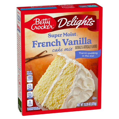 Betty Crocker Delights Super Moist Cake Mix French Vanilla 13.25 Oz
