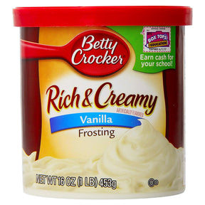 Betty Crocker Frosting Rich & Creamy Vanilla 16Oz