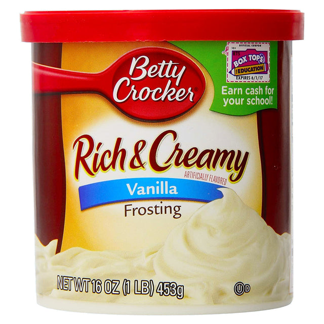 Betty Crocker Frosting Rich & Creamy Vanilla 16Oz