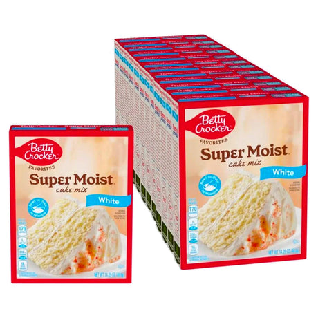 Betty Crocker Super Moist Cake Mix White 14.25 Oz (Case of 12)
