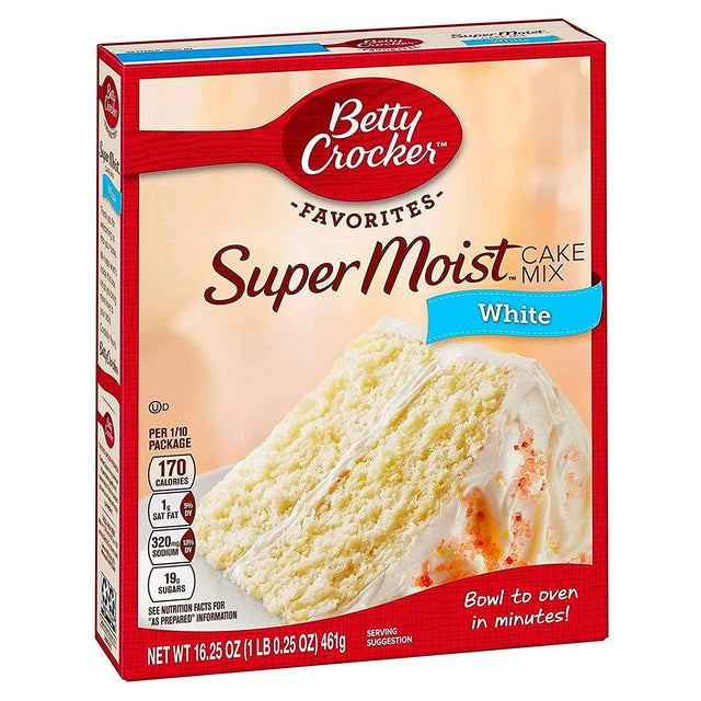 Betty Crocker Super Moist White Cake Mix 16.25Oz