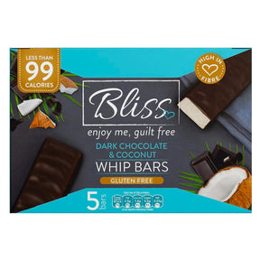 Bliss Whip Bar Dark Chocolate & Coconut 5x25G