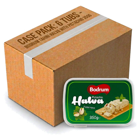 Bodrum Tahini Halva With Pistachio 350G (Case of 6)