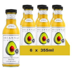 Briannas Dijon Honey Mustard Dressing 355Ml (Case of 6)