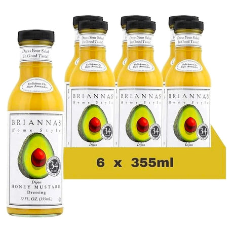 Briannas Dijon Honey Mustard Dressing 355Ml (Case of 6)