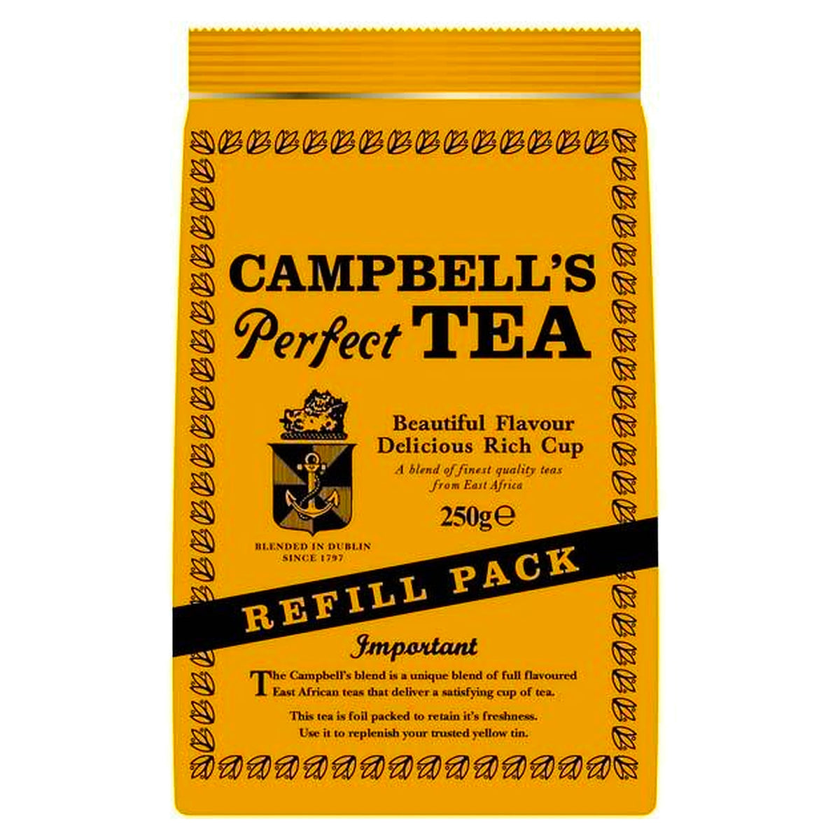 Campbells Perfect Irish Tea Refill 250G