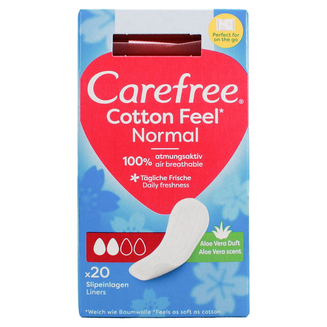 Carefree Pantyliners Cotton Aloe 20'S