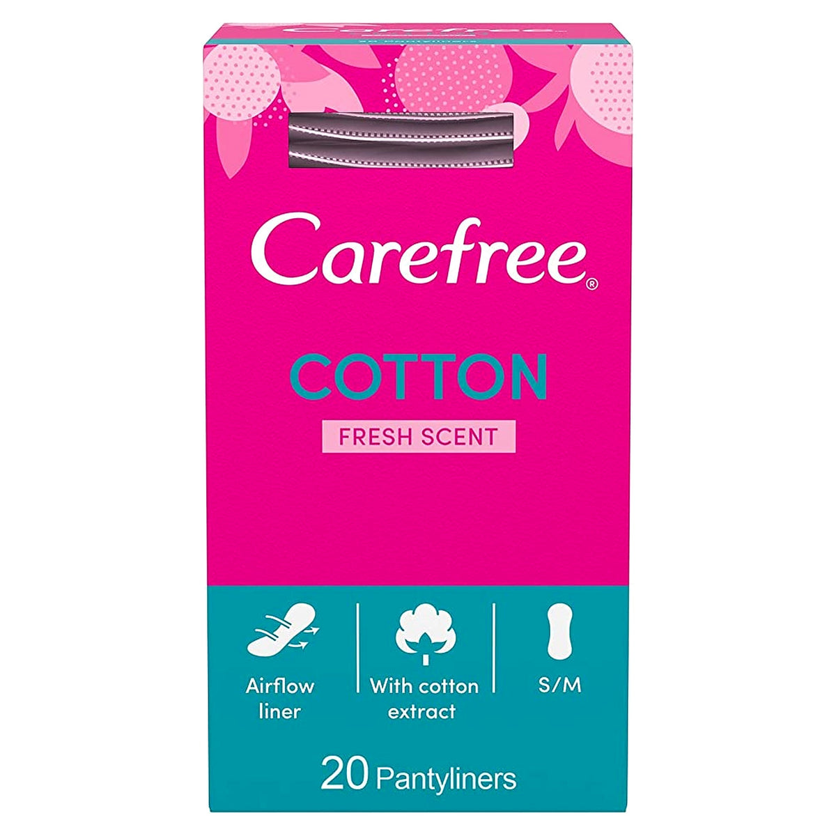 Carefree Pantyliners Cotton Fresh 20s