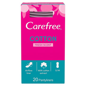 Carefree Pantyliners Cotton Fresh 20s
