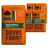 Doves Farm Organic Strong Wholemeal Bread Flour 1.5KG (Case of 5)