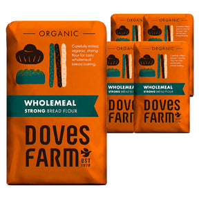 Doves Farm Organic Strong Wholemeal Bread Flour 1.5KG (Case of 5)