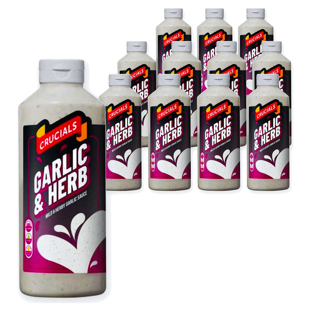 Crucials Garlic & Herb Squeezy Sauce 500ML (Case of 12)